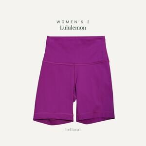 Lululemon | Wunder Train High-Rise Short 6" Magenta Purple? Size 2